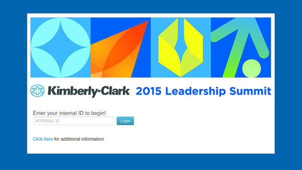 Kimberly-Clarke event registration website